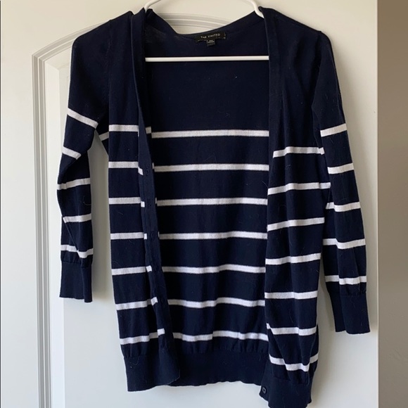 Navy and white stripped cardigan - Picture 1 of 1